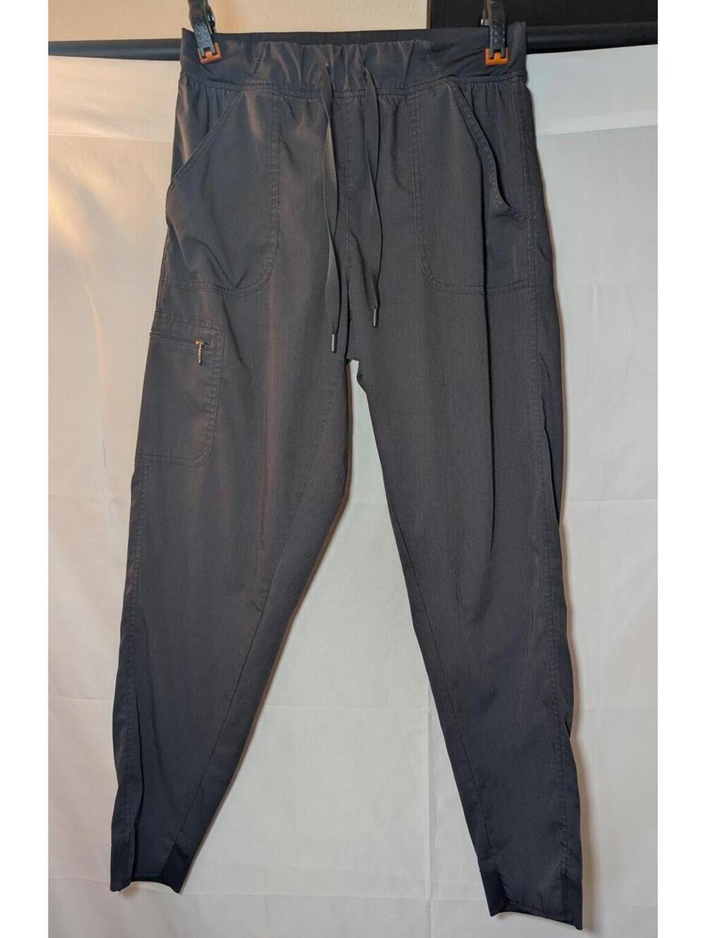 ADAR Pro Charcoal Gray Stretch Cargo Women’s Jogger Scrub Pants Large